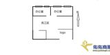 地铁口江桥万达朝东117精装修部分家具房东直租 户型图