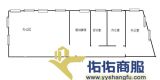 江桥万达旁地铁口新出251平精装修带家具两面采光 户型图